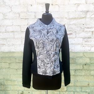 ANTHROPOLOGIE Floral Military Jacket